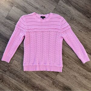 J. Crew Scalloped Pointelle Sweater